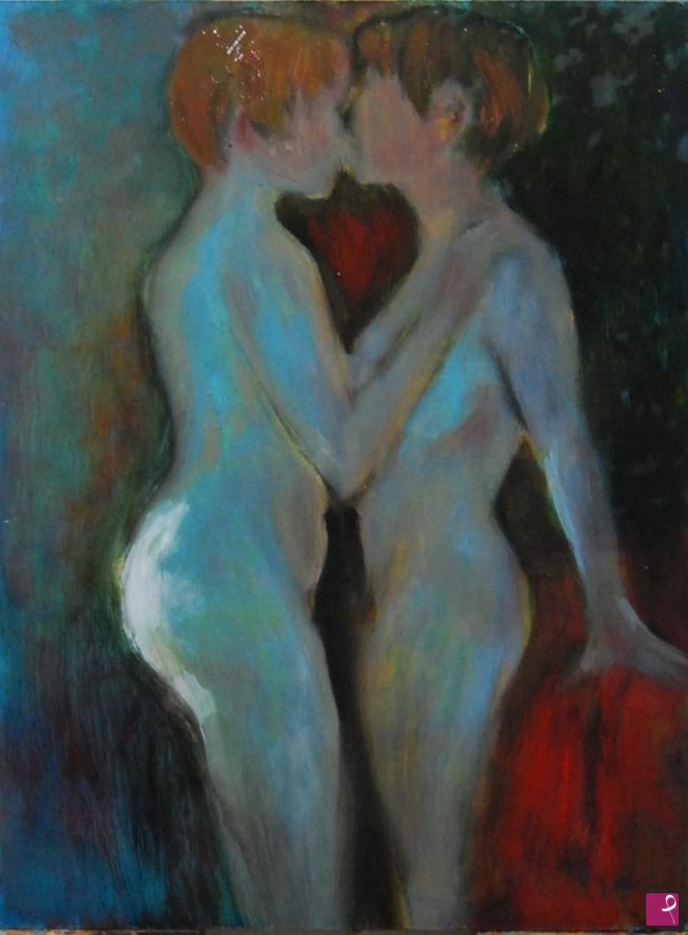 quadri in vendita online - woman in love