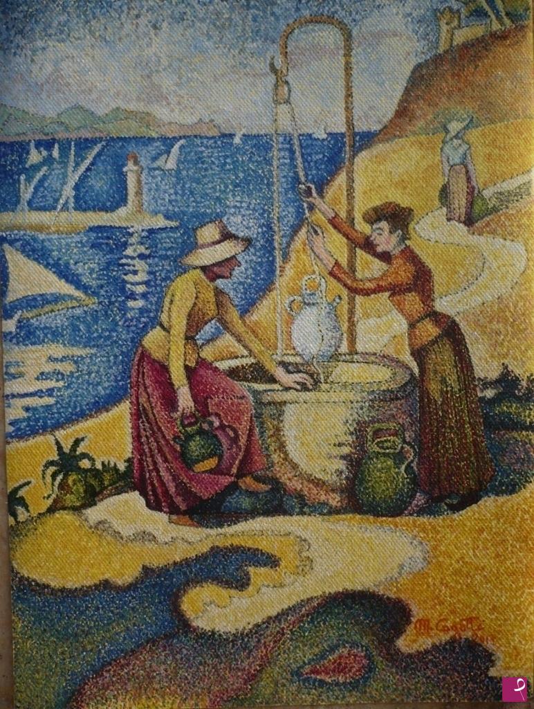 quadri in vendita online - Women at the well