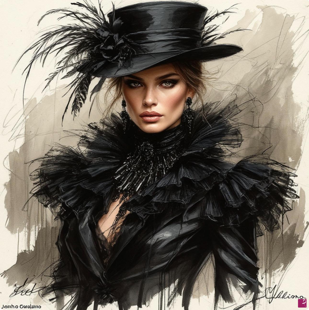 quadri in vendita online - Women in black 