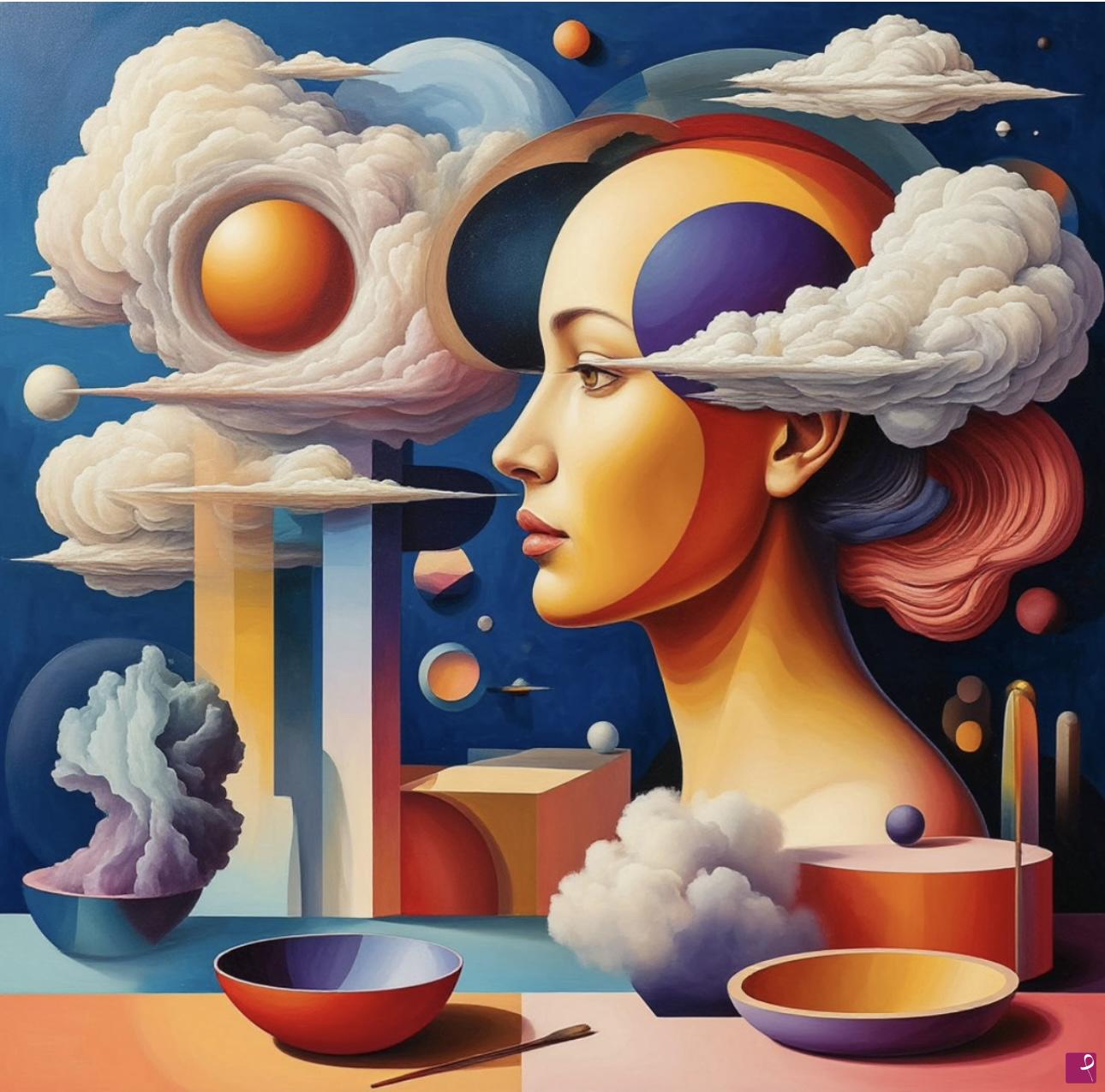 quadri in vendita online - Women in sky