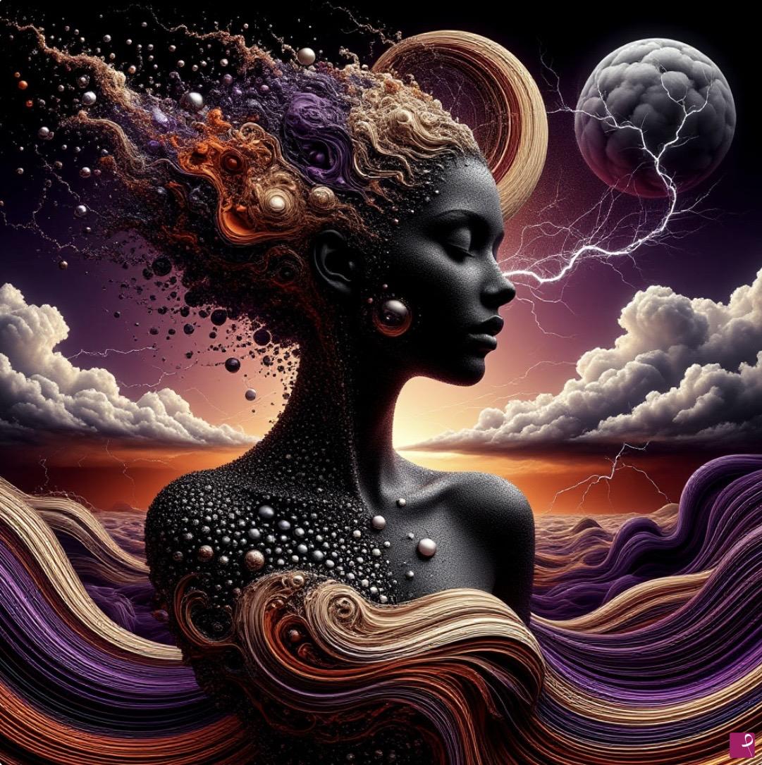 quadri in vendita online - Women in sky