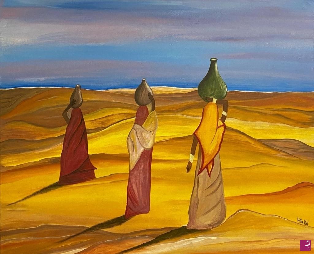 quadri in vendita online - women in the desert