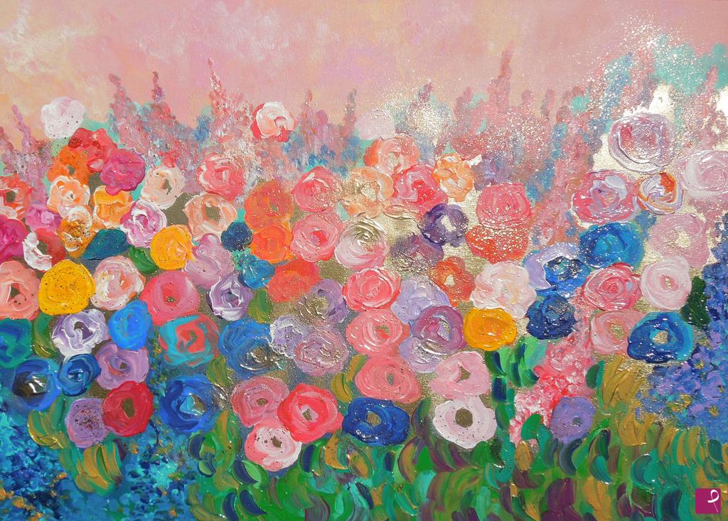 quadri in vendita online - Wonderful spring garden - 362