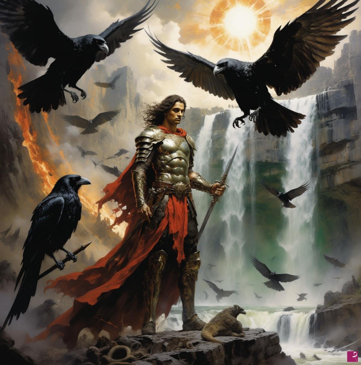 quadri in vendita online - Worries and black birds