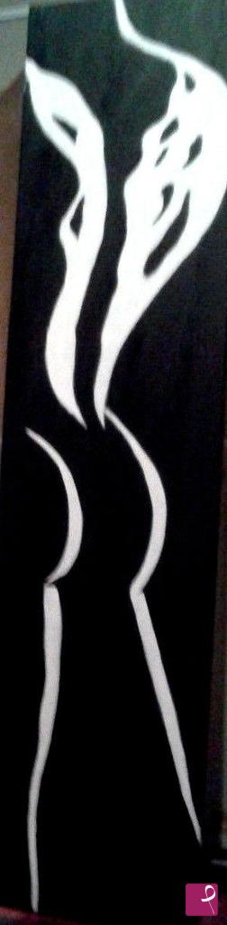 quadri in vendita online - XXL GRANDE Nudo maschile sexy bianco nero dipinto su tela originale /Nude man male sexy erotic black white original painting on BIG canvas