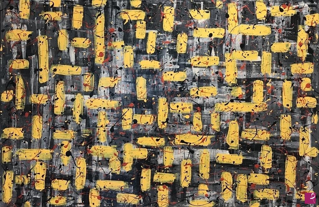 quadri in vendita online - Yellow cabs in New York 