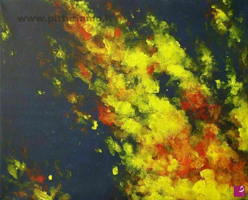 quadri in vendita online - Yellow clouds