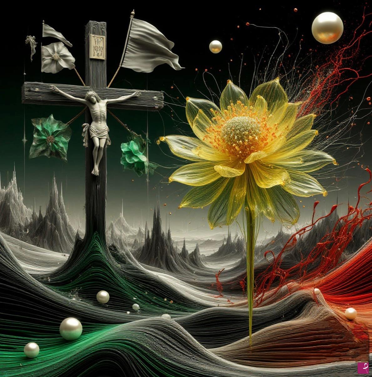 quadri in vendita online - Yellow flower 