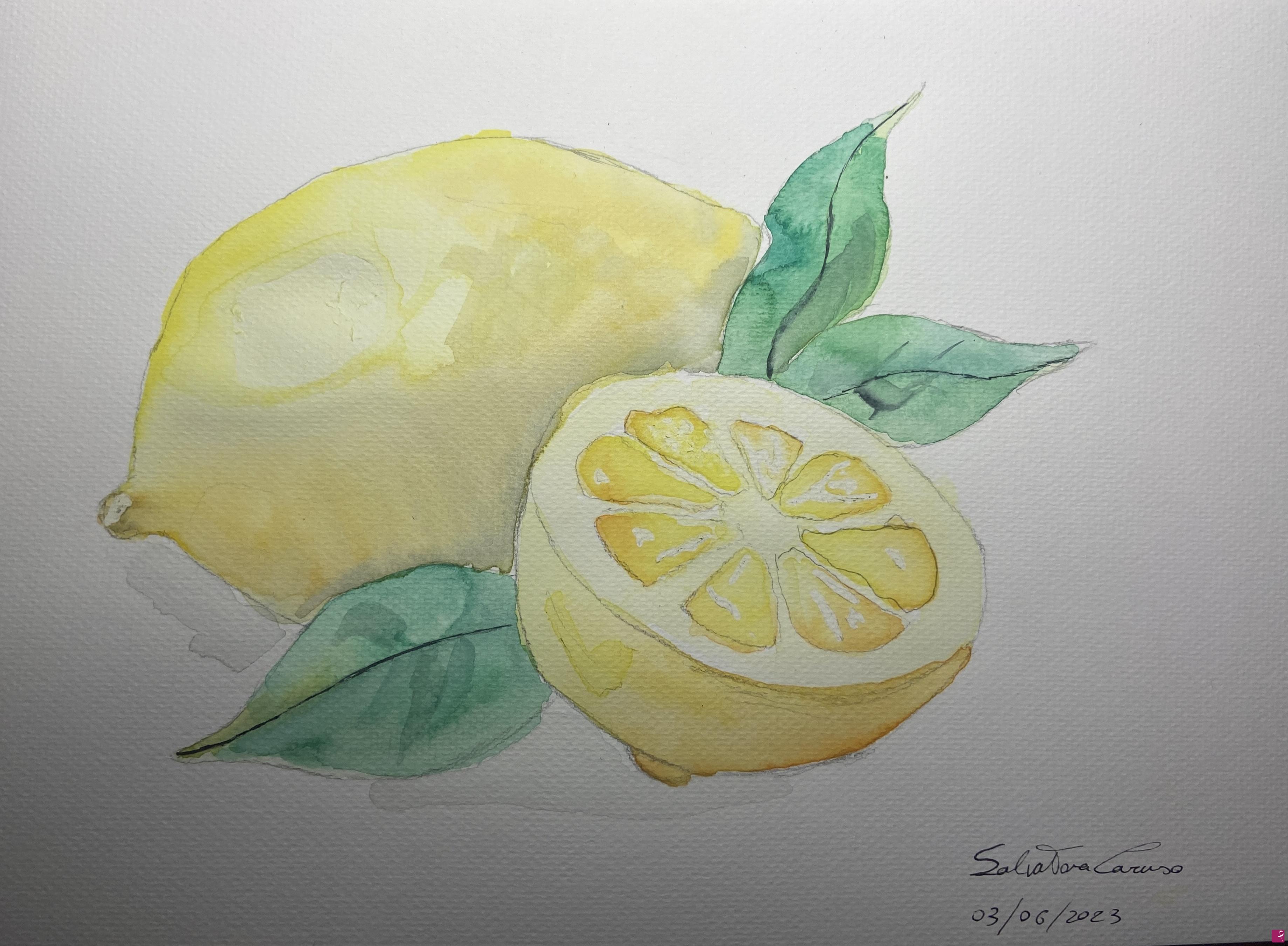 quadri in vendita online - Yellow lemon