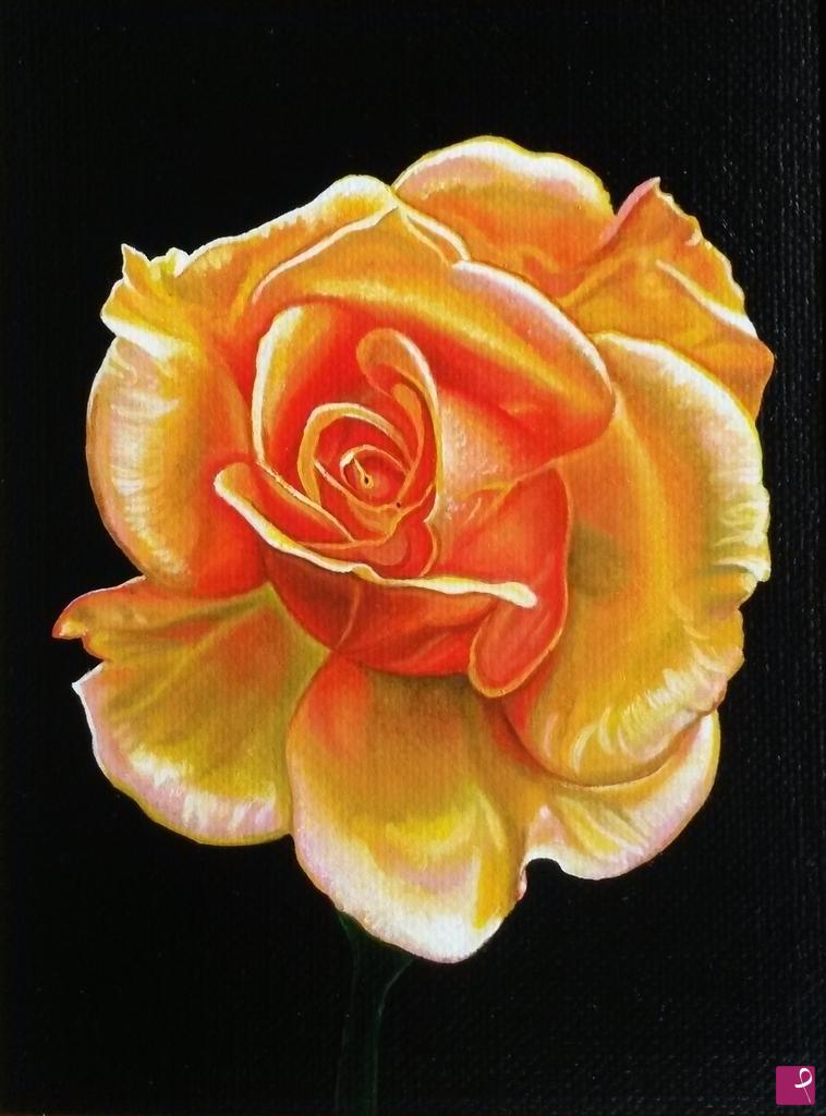 quadri in vendita online - "Yellow Rose"