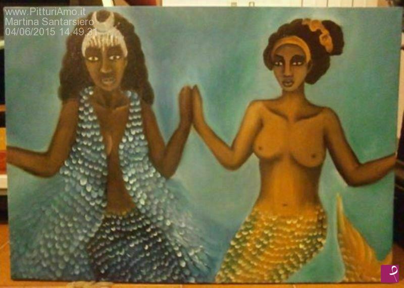 quadri in vendita online - Yemaya e Oshun
