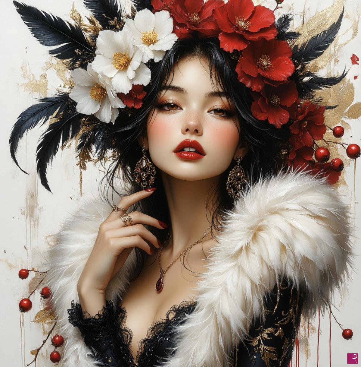 quadri in vendita online - Young girl 2
