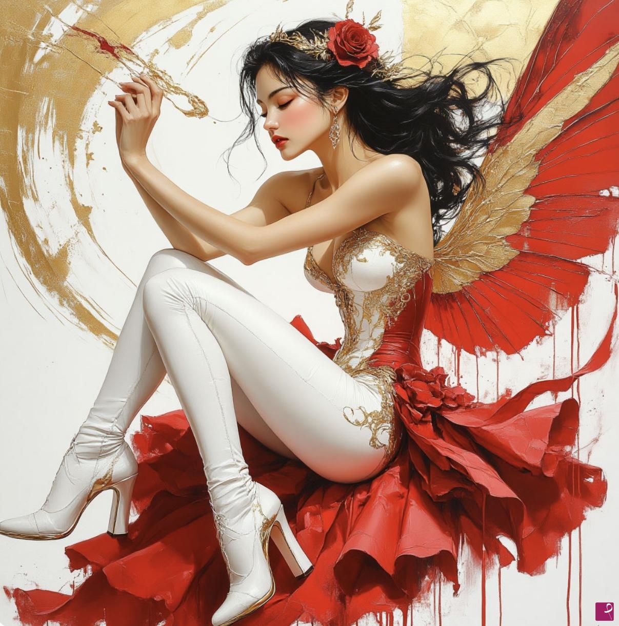 quadri in vendita online - Young girl 