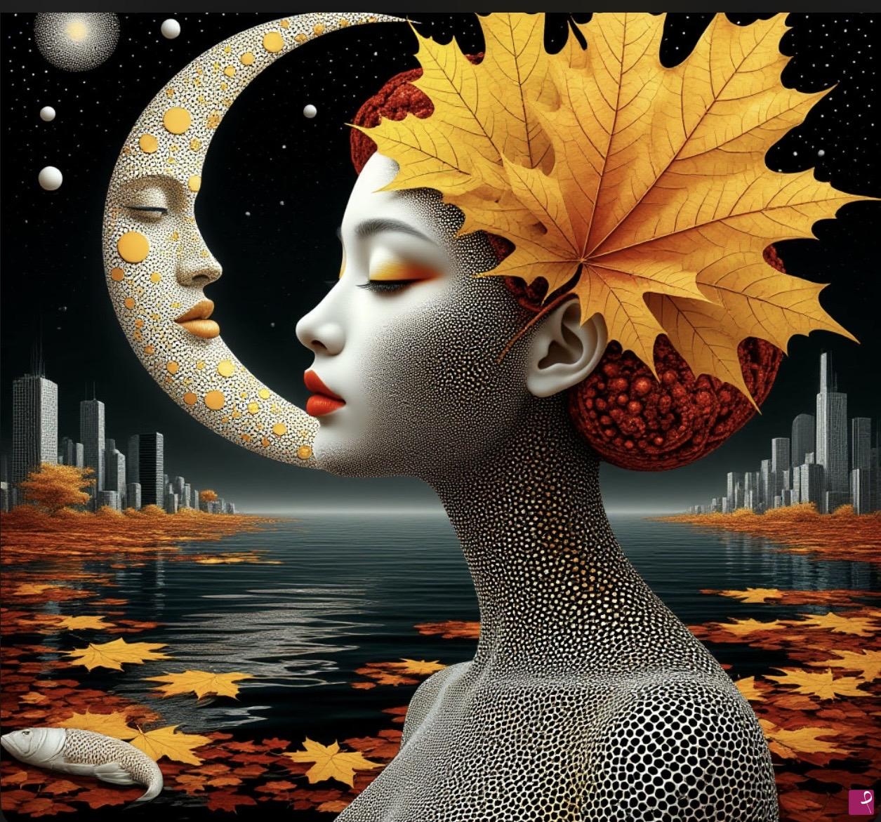 quadri in vendita online - Young Moon