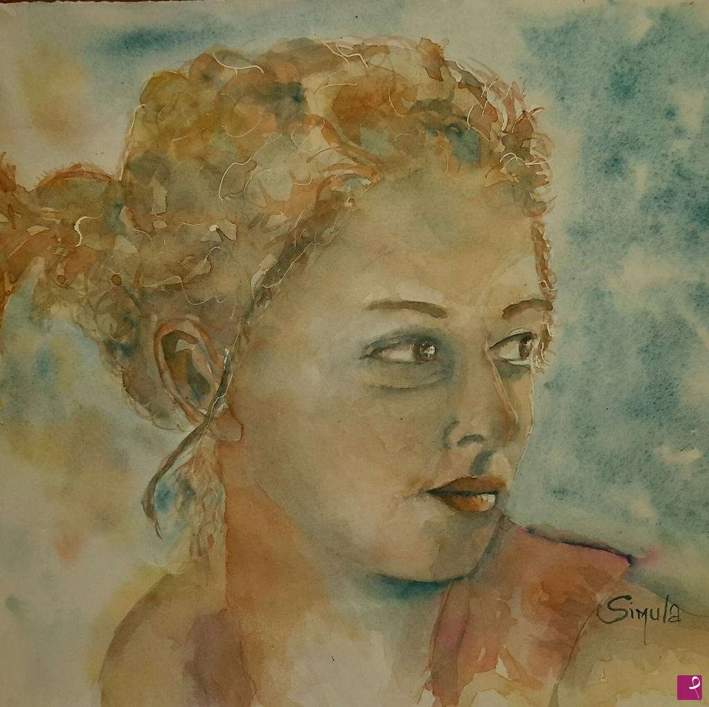 quadri in vendita online - Young woman 