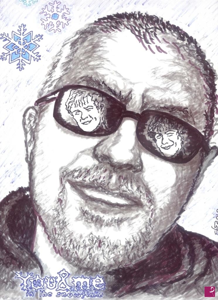 quadri in vendita online - Yuo&Me in the snowflake