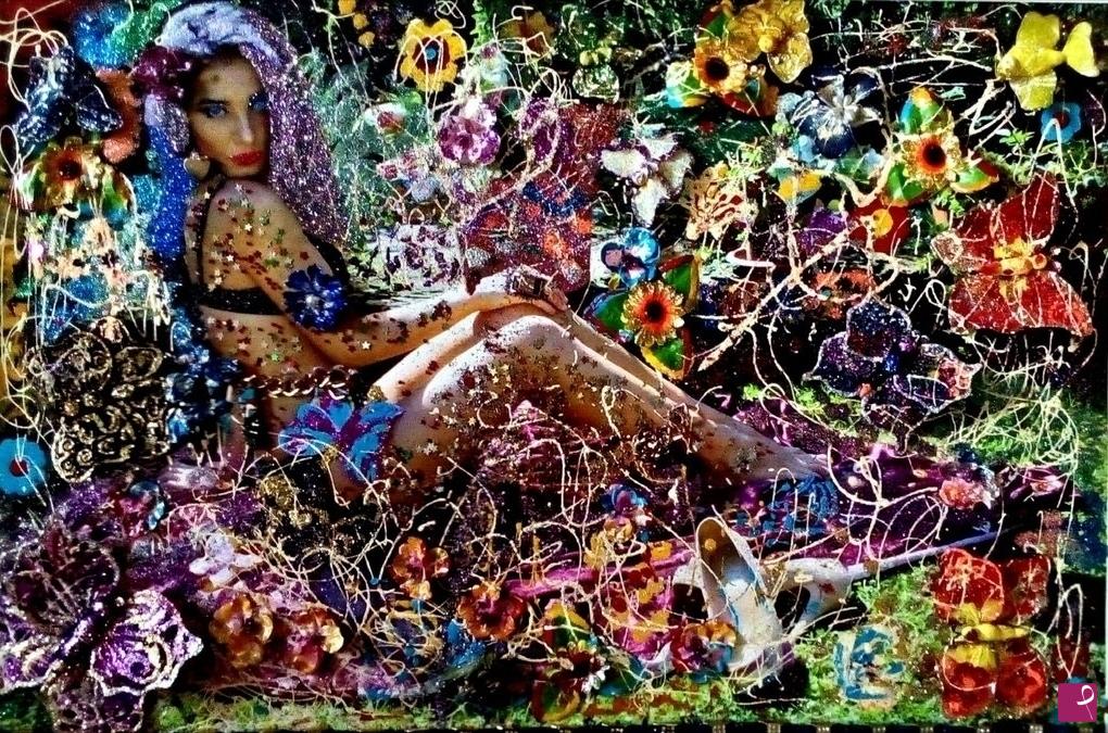 quadri in vendita online - ZARA IN THE GARDEN