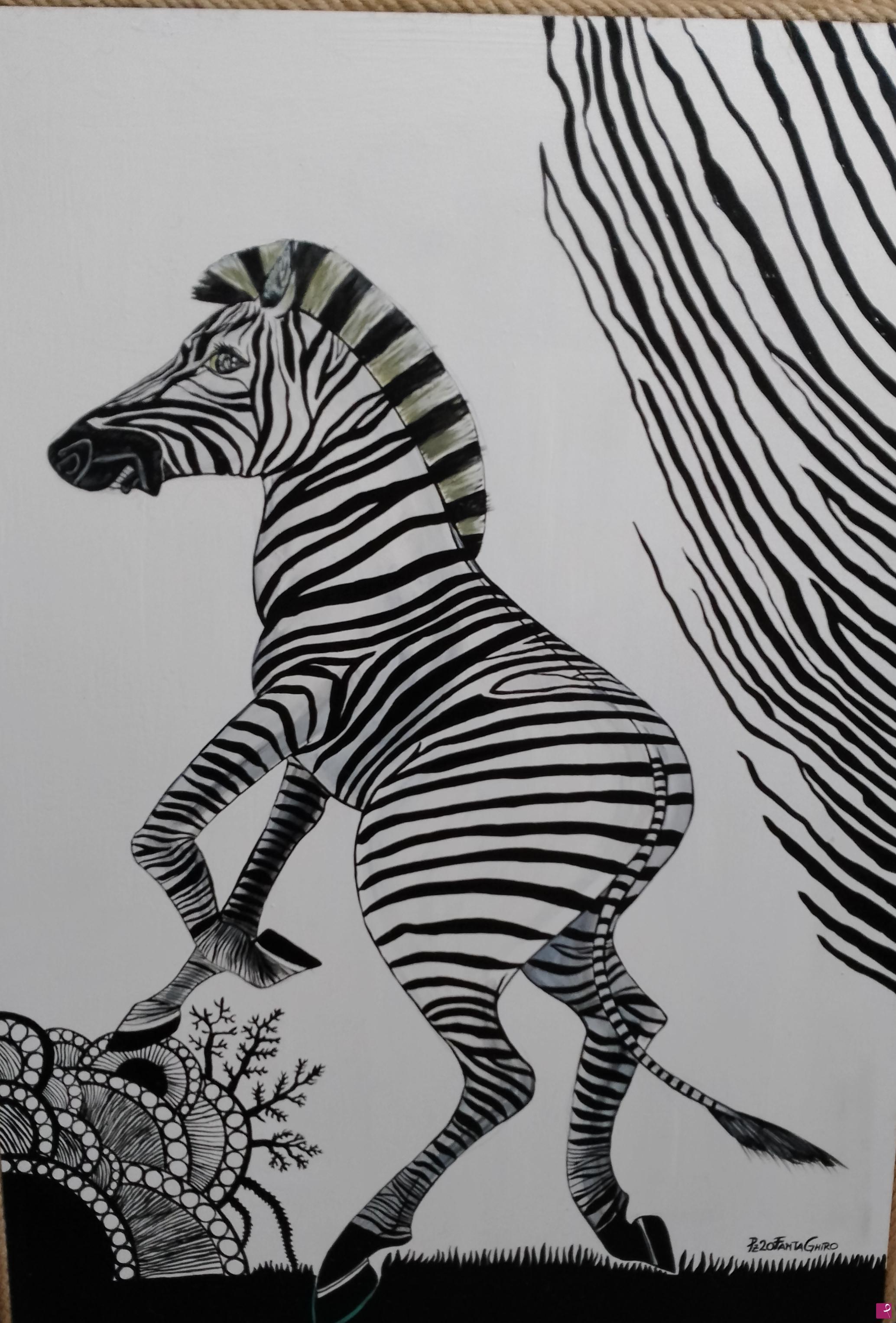 quadri in vendita online - Zebra 
