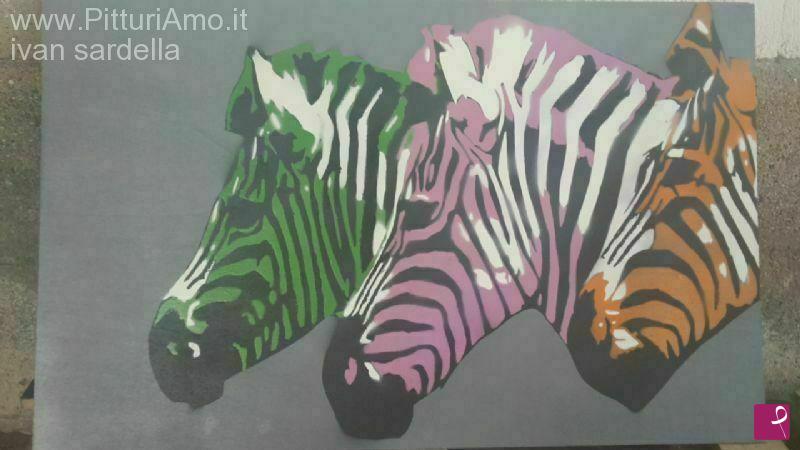 quadri in vendita online - zebre