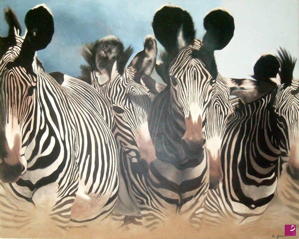 quadri in vendita online - Zebre
