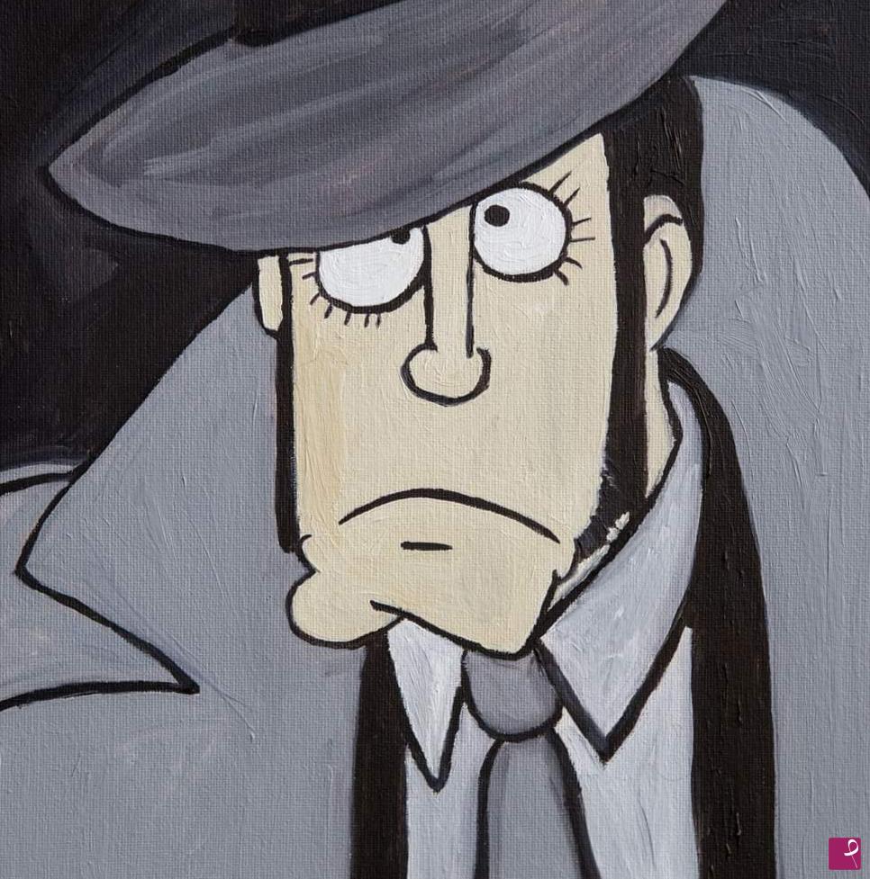 quadri in vendita online - "Zenigata" olio su tela 30x30