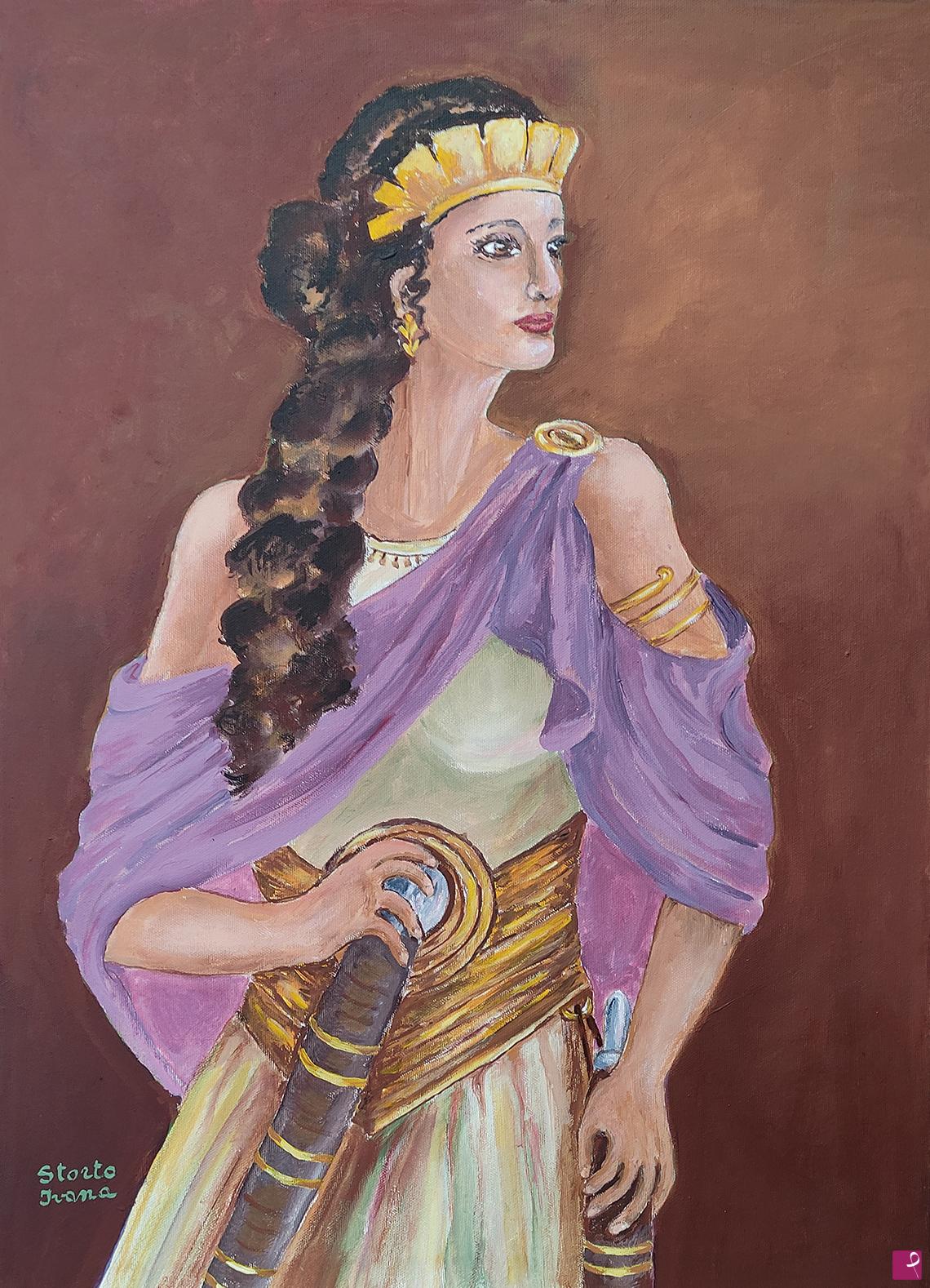 quadri in vendita online - Zenobia regina guerriera