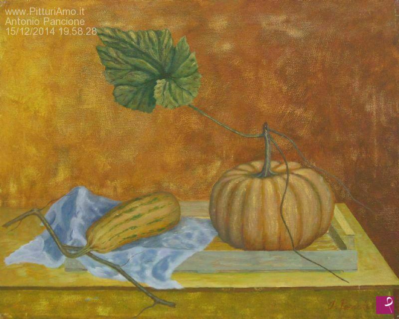 quadri in vendita online - Zucca con zucchina