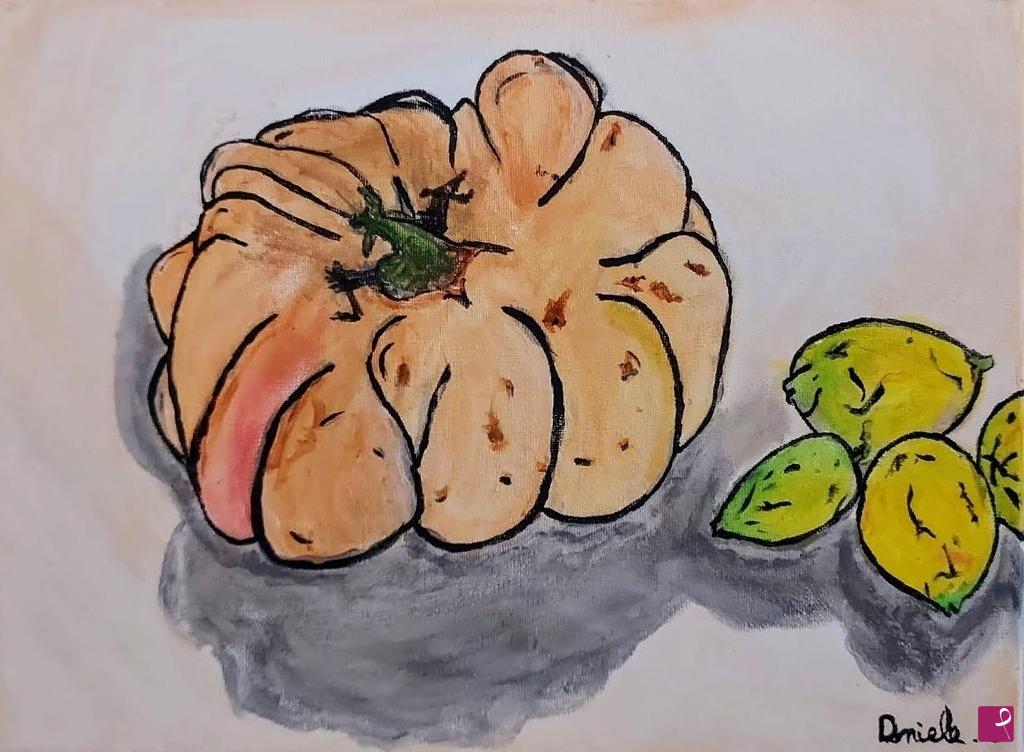 quadri in vendita online - Zucca e limoni