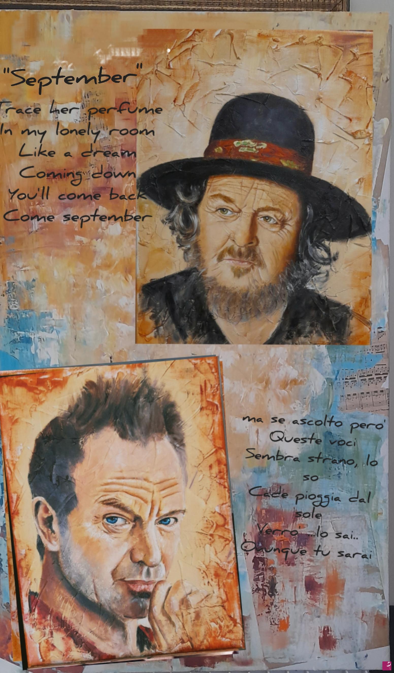 quadri in vendita online - Zucchero Fornaciari e Sting