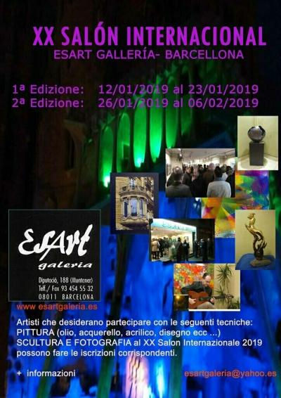 XX Mostra Internazionale 2019 Esart Galleria Barcellona - Spain - Catalunya - Província de Barcelona - 151105