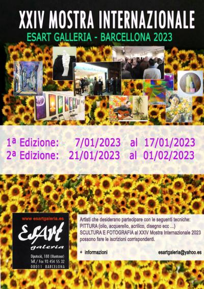 XXIV SALON INTERNAZIONALE ESART GALLERIA BARCELLONA 2023 - Spain - Catalunya - Província de Barcelona - 268364
