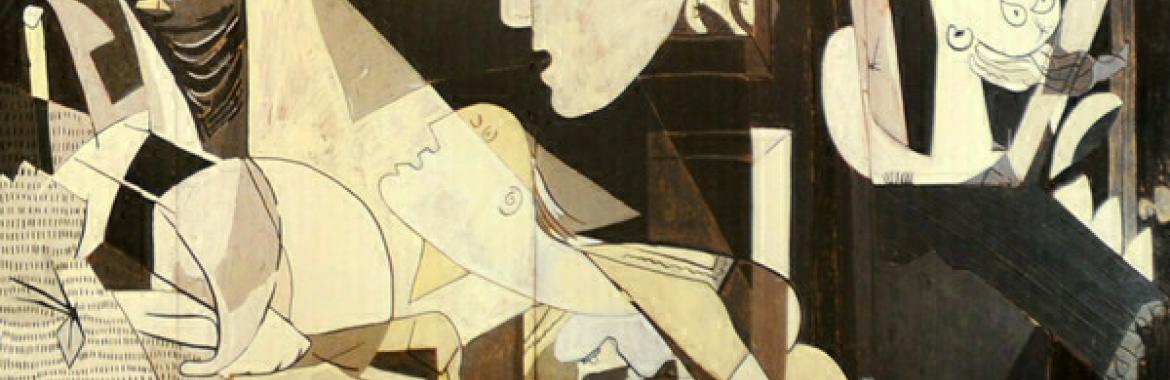 Picasso al Senato con il cartone di Guernica